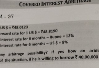 Covered interest arbitrage