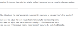 Equity – Residual Income